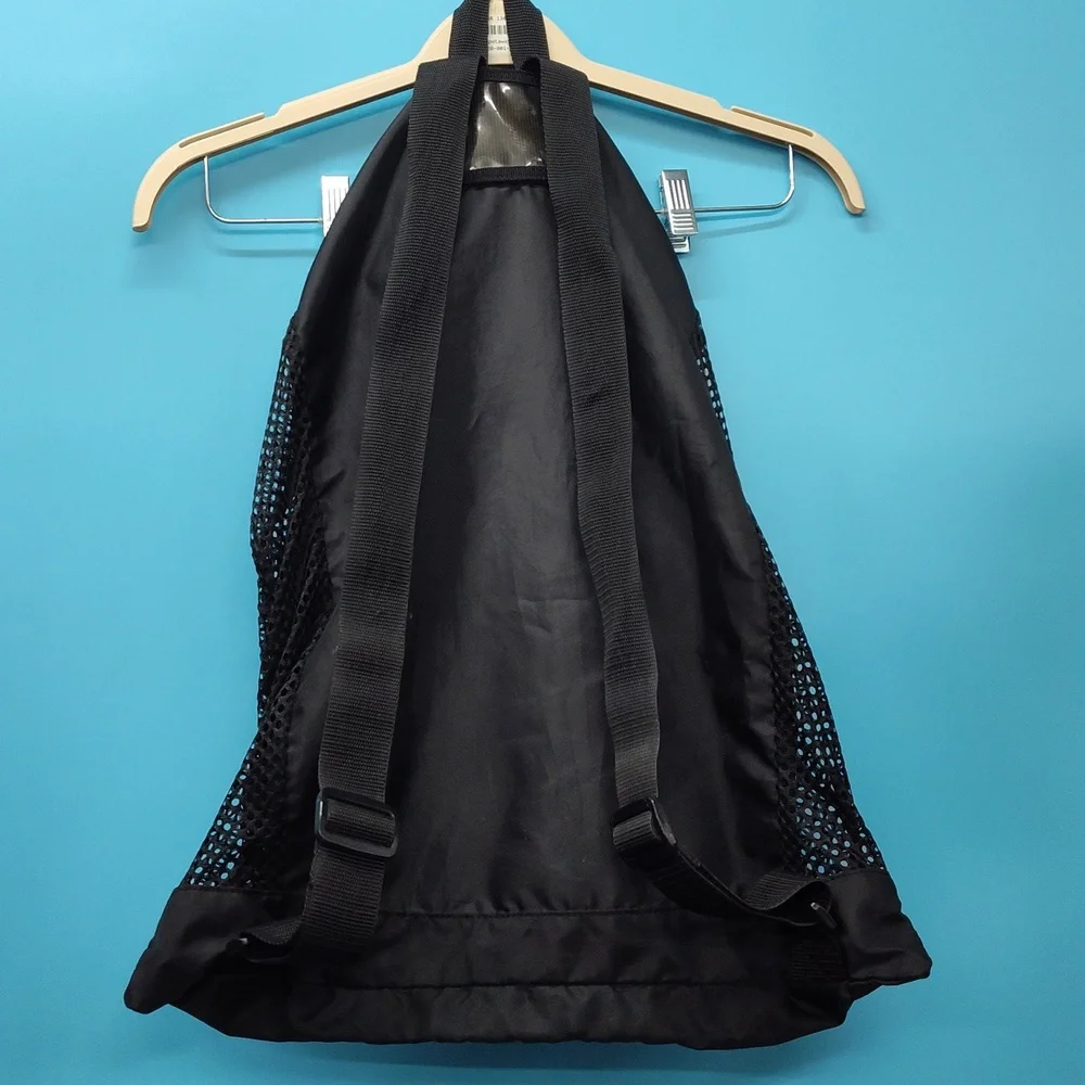 Speedo Black Mesh Drawstring Backpack - Picture 7 of 7